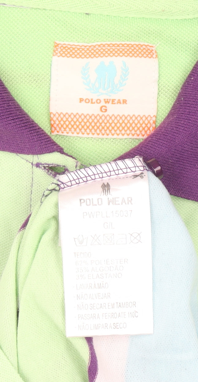 Girls UK Size L Polo Wear Multicoloured Basic Polo