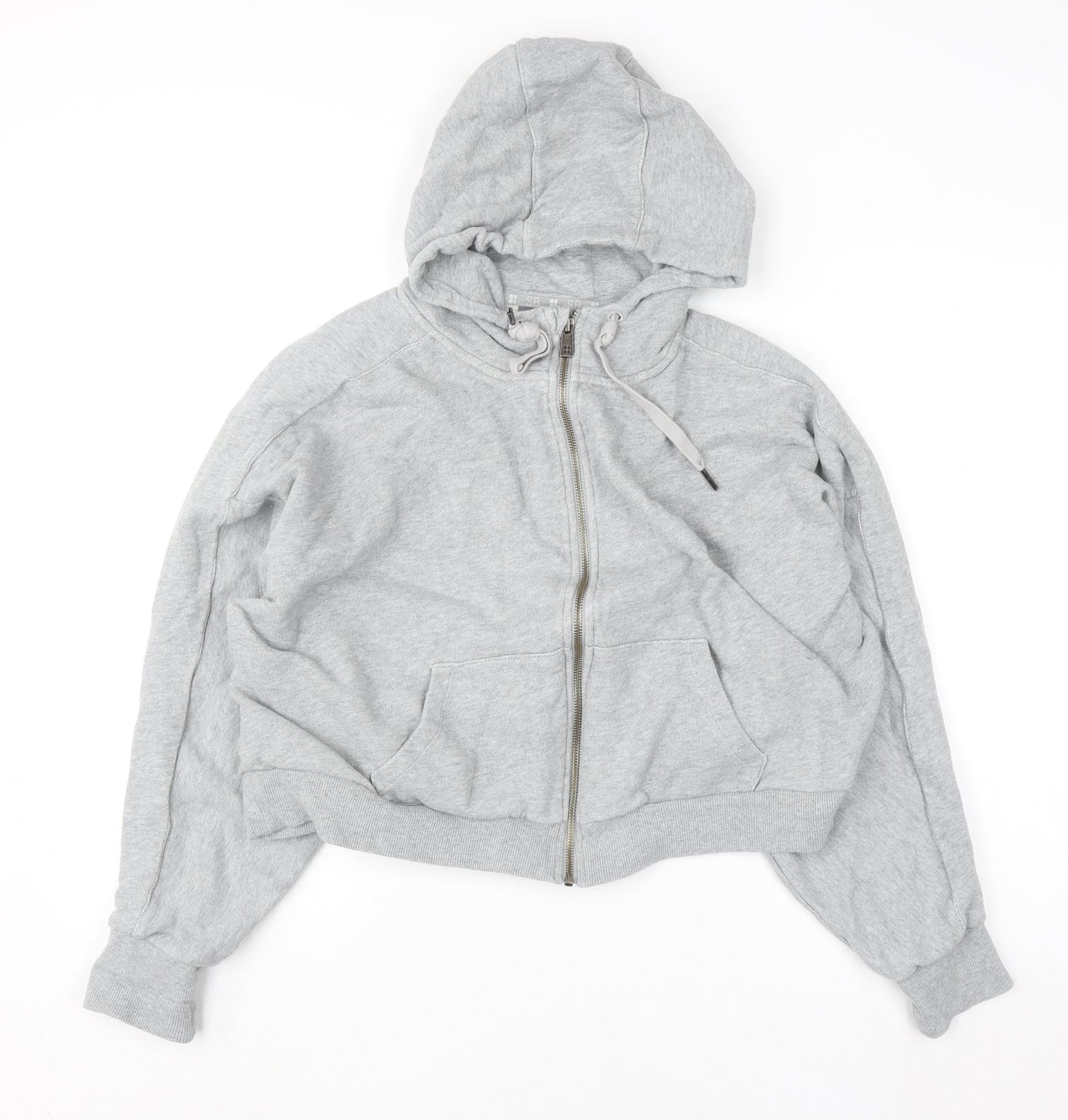 Womens UK Size L Sweaty Betty Grey Full Zip Hoodie