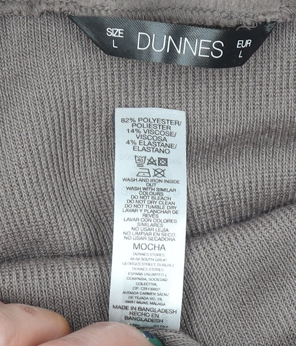 Womens UK Size L Dunnes Brown Pullover Jumper