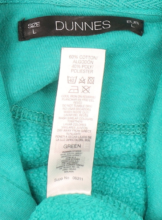 Womens UK Size L Dunnes Green Pullover Hoodie