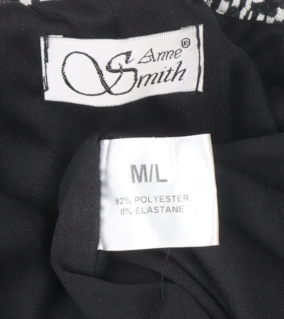 Womens UK Size M Anne Smith A-Line Jersey Skirt