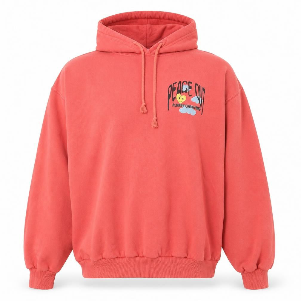 Mens UK Size S Bershka Red Pullover Hoodie