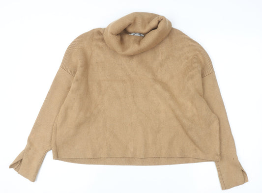 Womens UK Size 10 Zara Beige Pullover Jumper