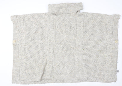 Womens UK Size 18 Savoir Beige Cape Jumper