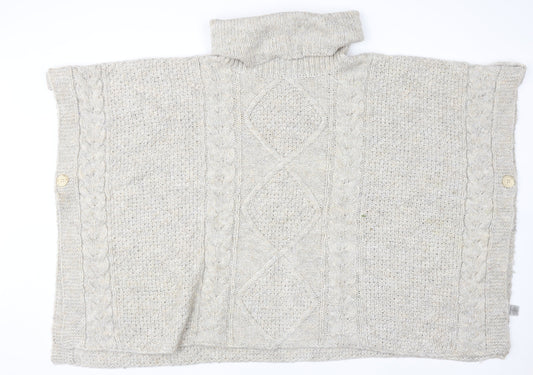 Womens UK Size 18 Savoir Beige Cape Jumper