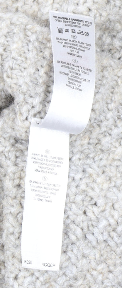 Womens UK Size 18 Savoir Beige Cape Jumper
