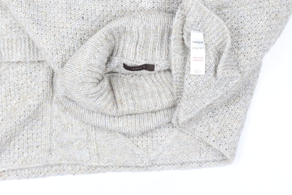 Womens UK Size 18 Savoir Beige Cape Jumper