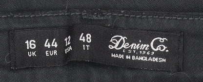 Womens UK Size 16 Denim Co Slim Fit Skinny Black Jeans