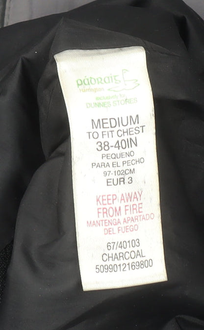 Mens UK Size M Dunnes Stores Grey Windbreaker Coat