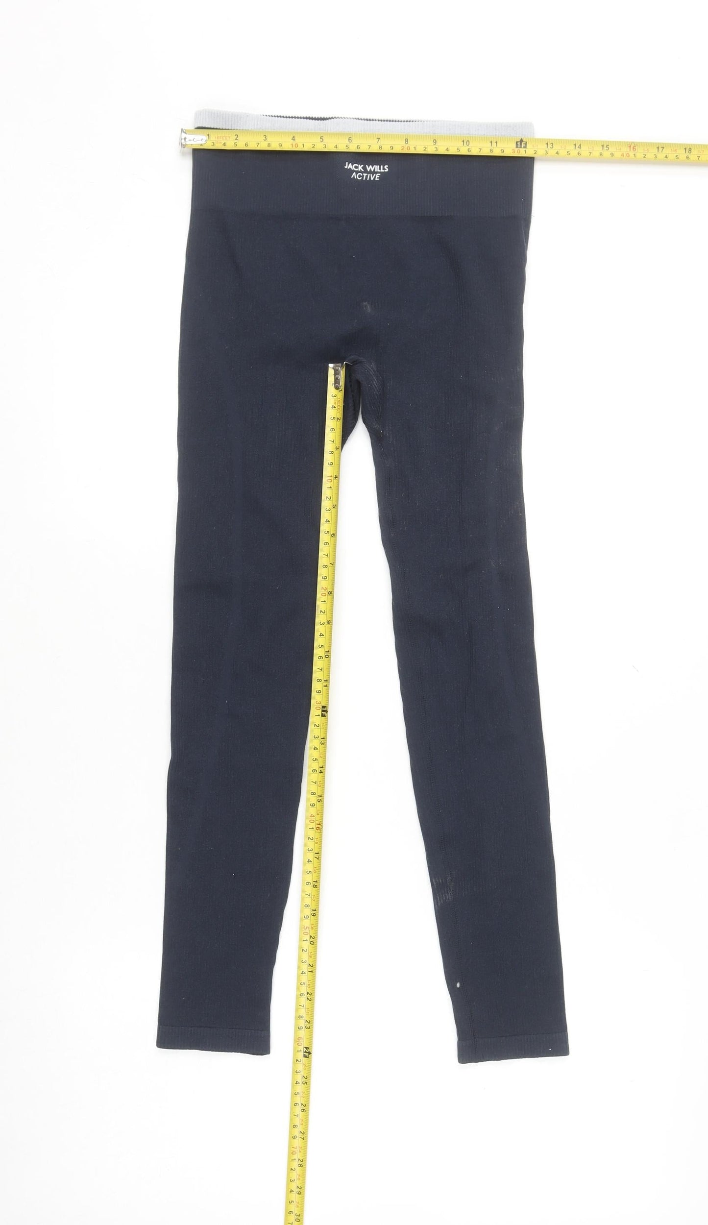 Womens UK Size M Jack Wills Slim Fit Leggings Black Leggings