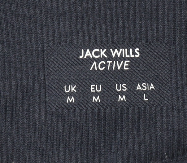 Womens UK Size M Jack Wills Slim Fit Leggings Black Leggings