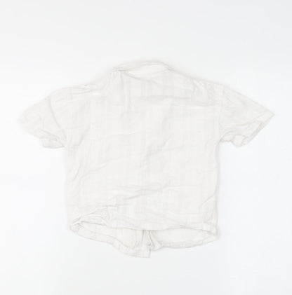 Boys UK Size 2-3 Years NEXT White Basic Button-Up