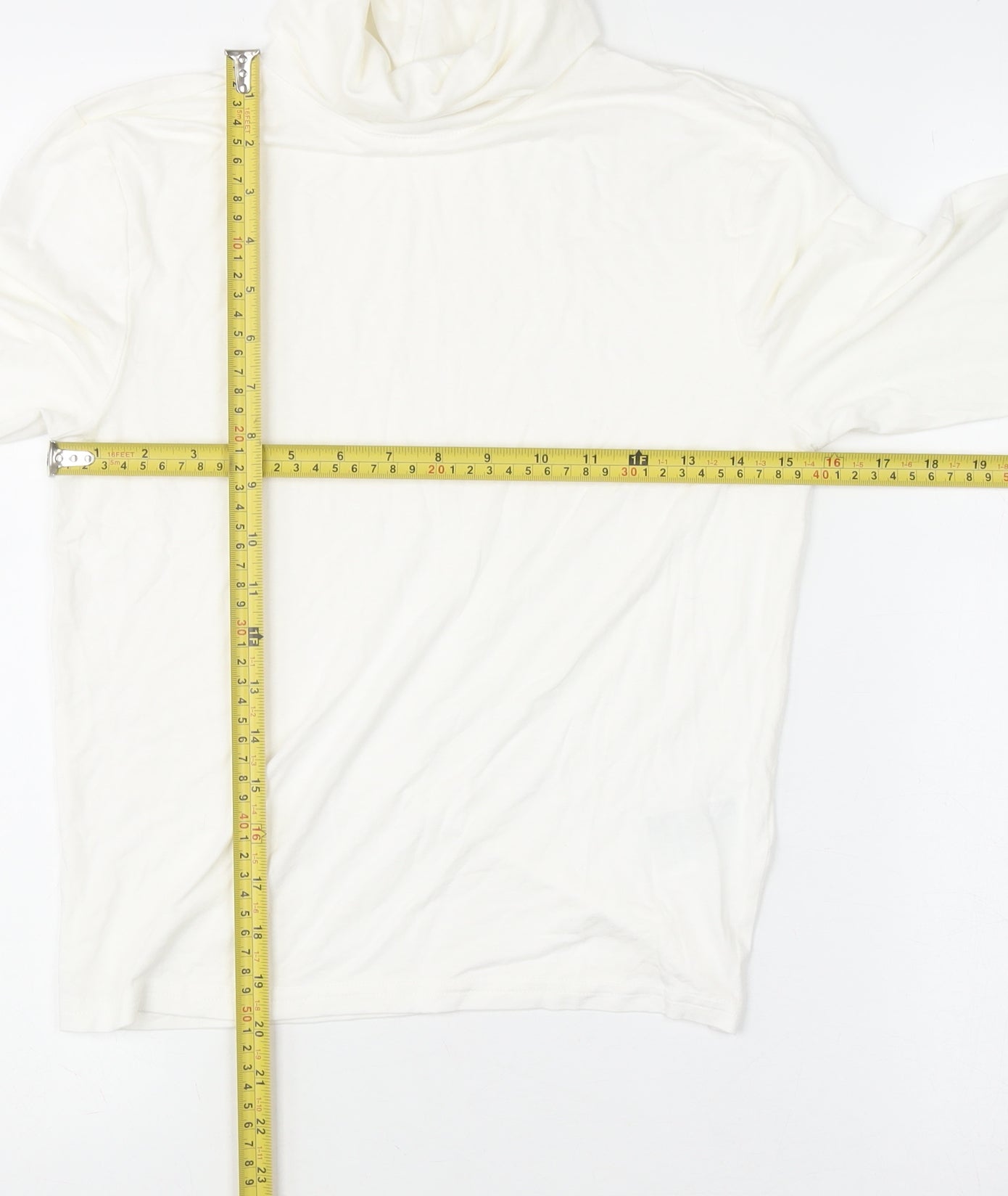 Womens UK Size M H&M White Basic T-Shirt