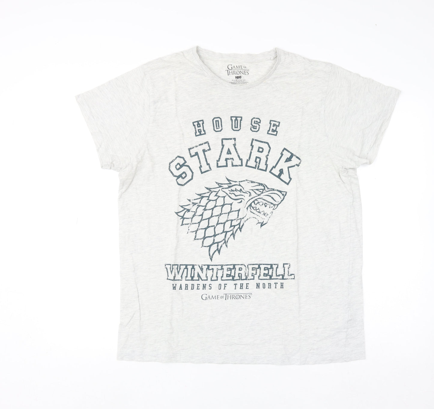 Mens UK Size XL Game Of Thrones Grey  T-Shirt