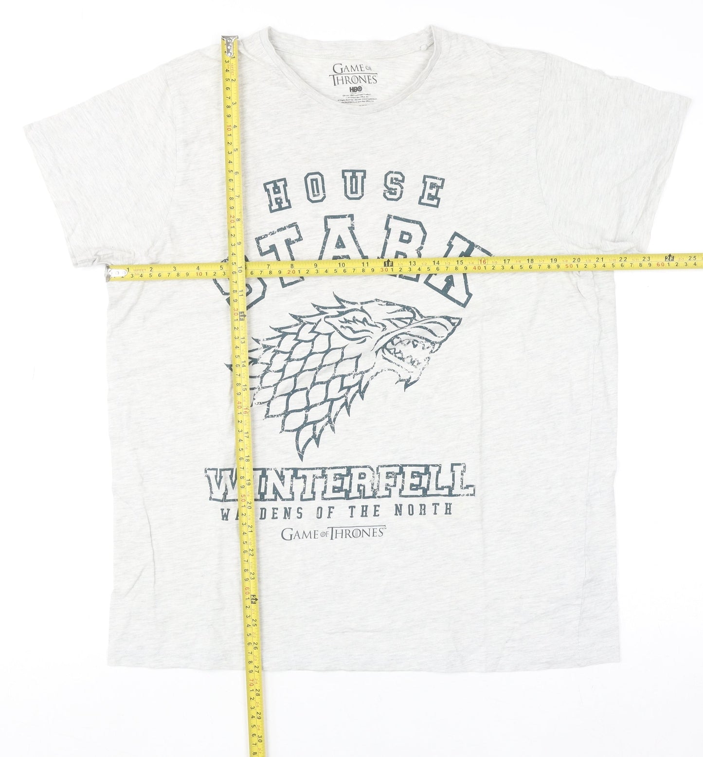 Mens UK Size XL Game Of Thrones Grey  T-Shirt