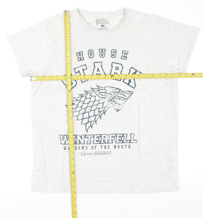 Mens UK Size XL Game Of Thrones Grey  T-Shirt