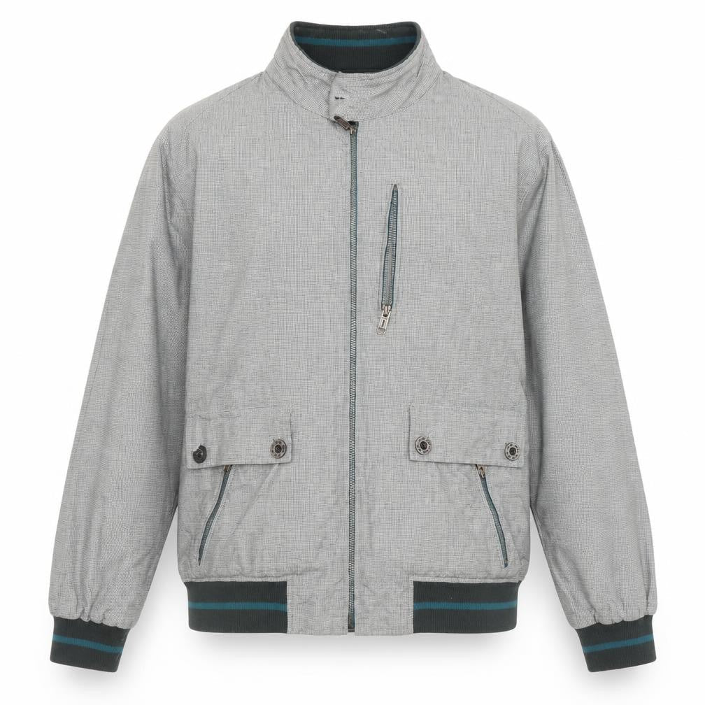 Mens UK Size XL Zara Man Grey Bomber Jacket