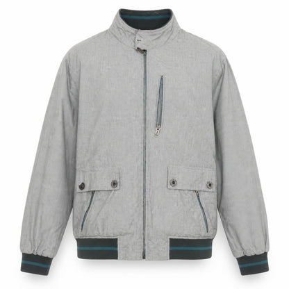Mens UK Size XL Zara Man Grey Bomber Jacket