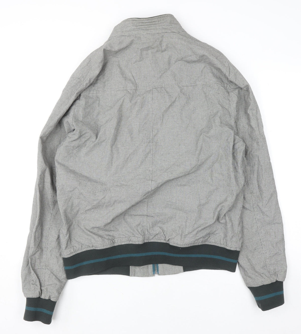 Mens UK Size XL Zara Man Grey Bomber Jacket