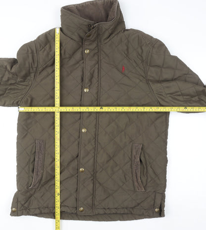 Mens UK Size M Jack Murphy Brown Quilted Coat