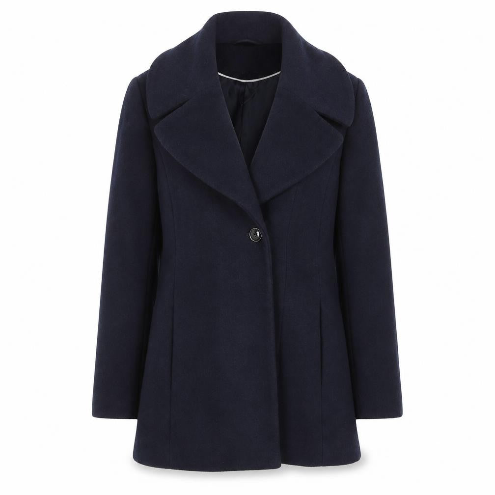 Womens UK Size 10 Debenhams Blue Overcoat