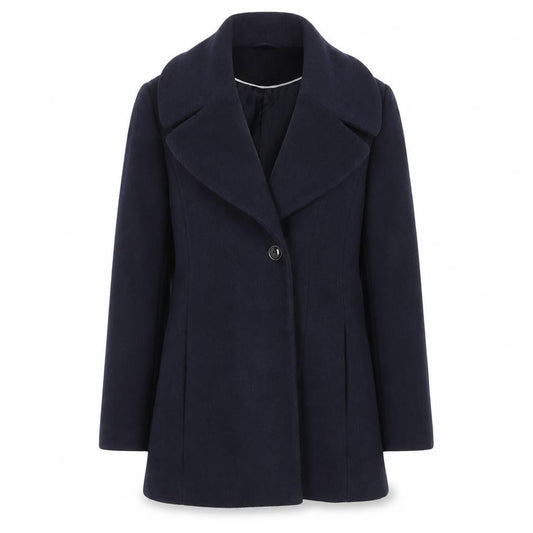 Womens UK Size 10 Debenhams Blue Overcoat