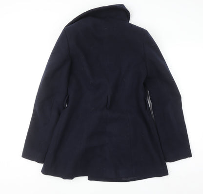 Womens UK Size 10 Debenhams Blue Overcoat