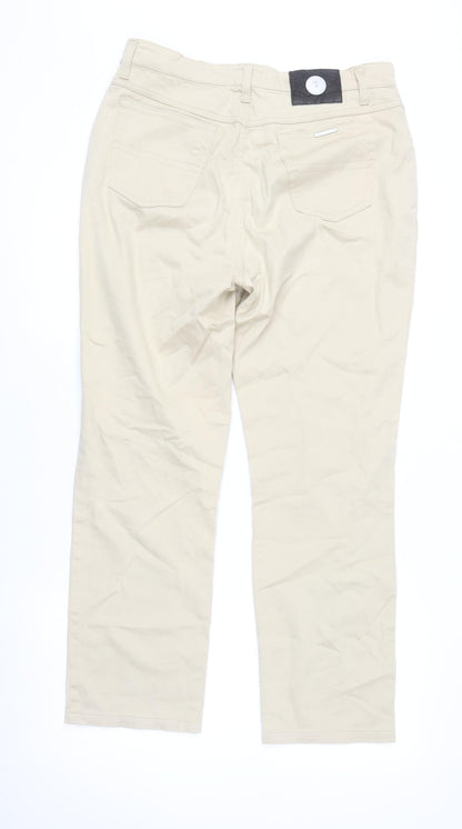 Mens UK Size 36 Trussardi Regular Fit Straight Beige Jeans
