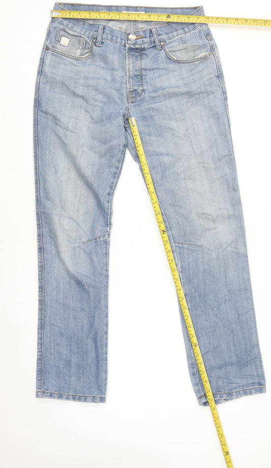 Mens UK Size M D26 Code Regular Fit Straight Blue Jeans