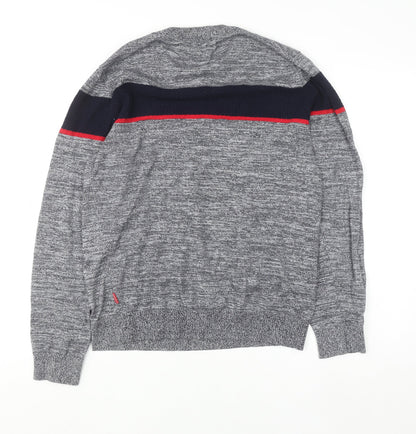 Mens UK Size M JACK & JONES Grey Pullover Jumper