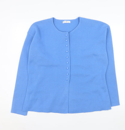 Womens UK Size L Gallery Blue Basic Jacket