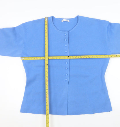 Womens UK Size L Gallery Blue Basic Jacket