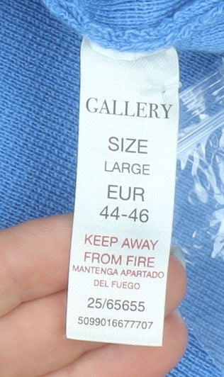 Womens UK Size L Gallery Blue Basic Jacket