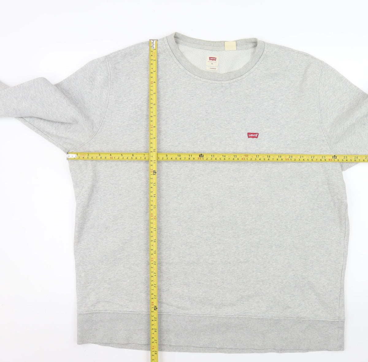 Mens UK Size XL Levi's Grey Pullover Sweatshirt
