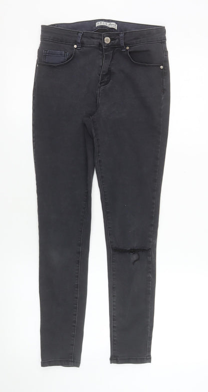 Womens UK Size 10 Denim Co Slim Fit Skinny Black Jeans