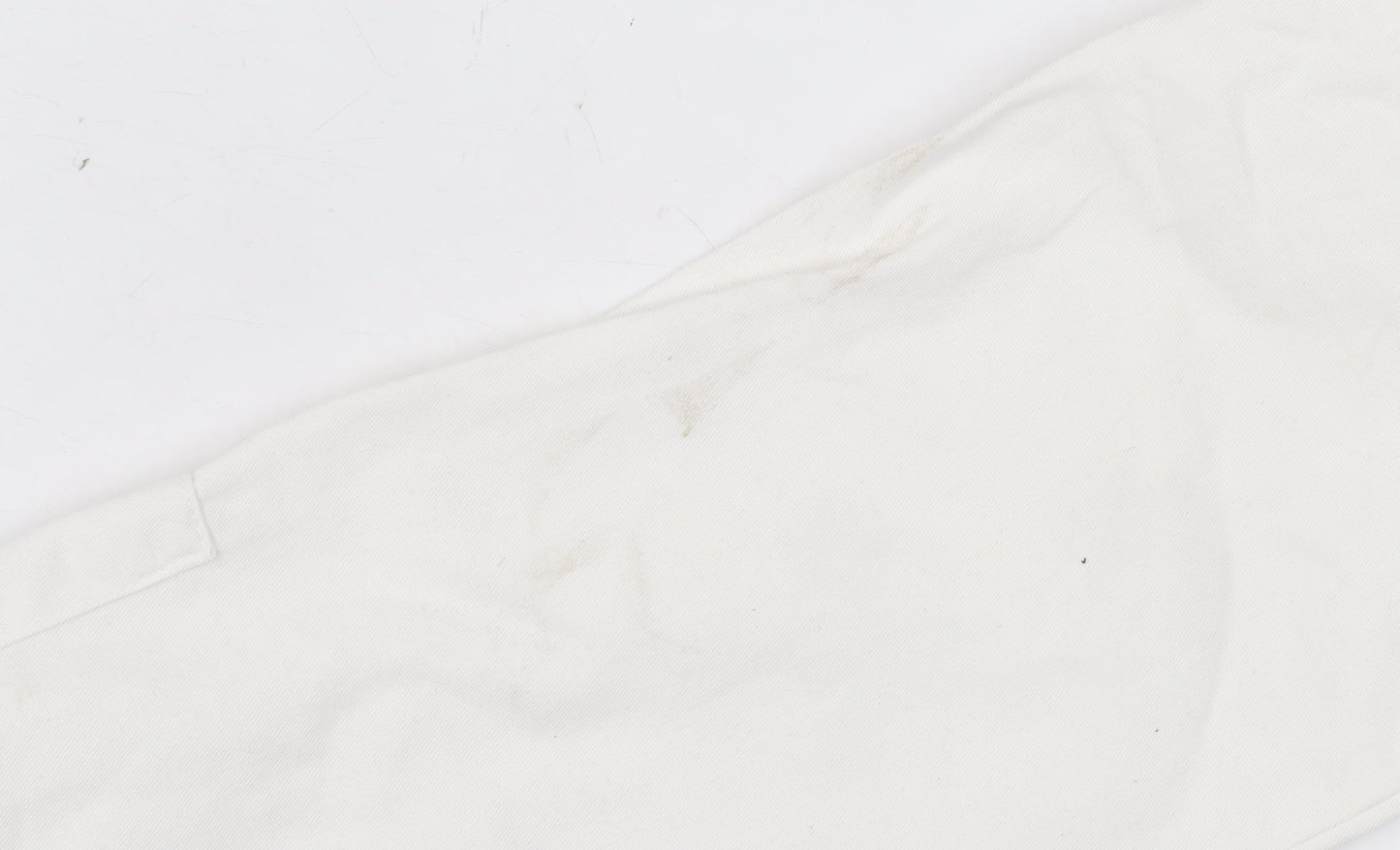 Womens UK Size 4 Stradivarius Regular Fit Straight White Jeans