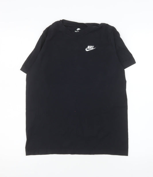 Womens UK Size L Nike Black Basic T-Shirt