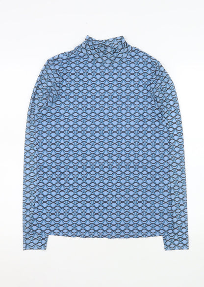 Womens UK Size 14 Gallery Blue Basic Blouse