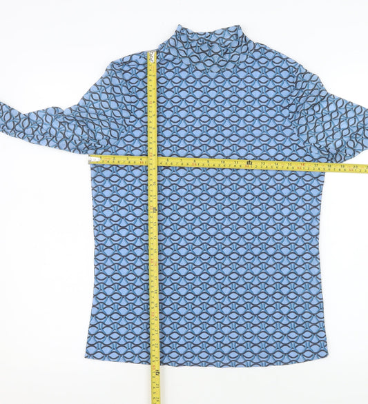 Womens UK Size 14 Gallery Blue Basic Blouse