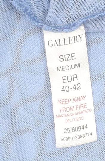 Womens UK Size 14 Gallery Blue Basic Blouse