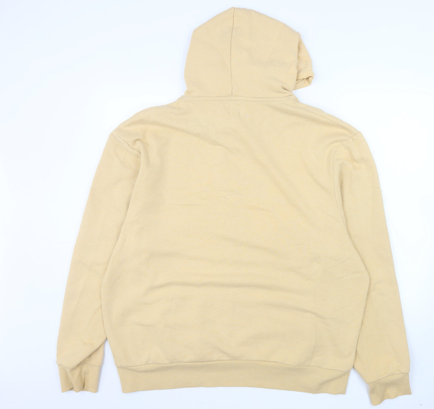 Mens UK Size XL River Island Beige Pullover Hoodie