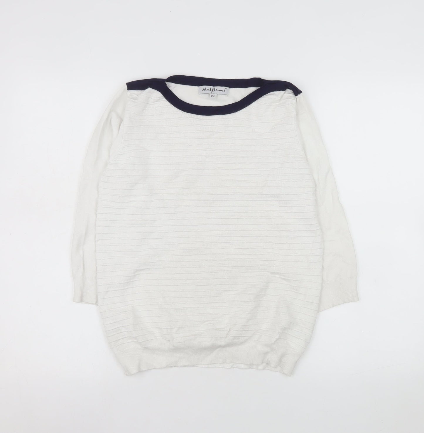Womens UK Size S Mudflower Ivory Pullover Jumper
