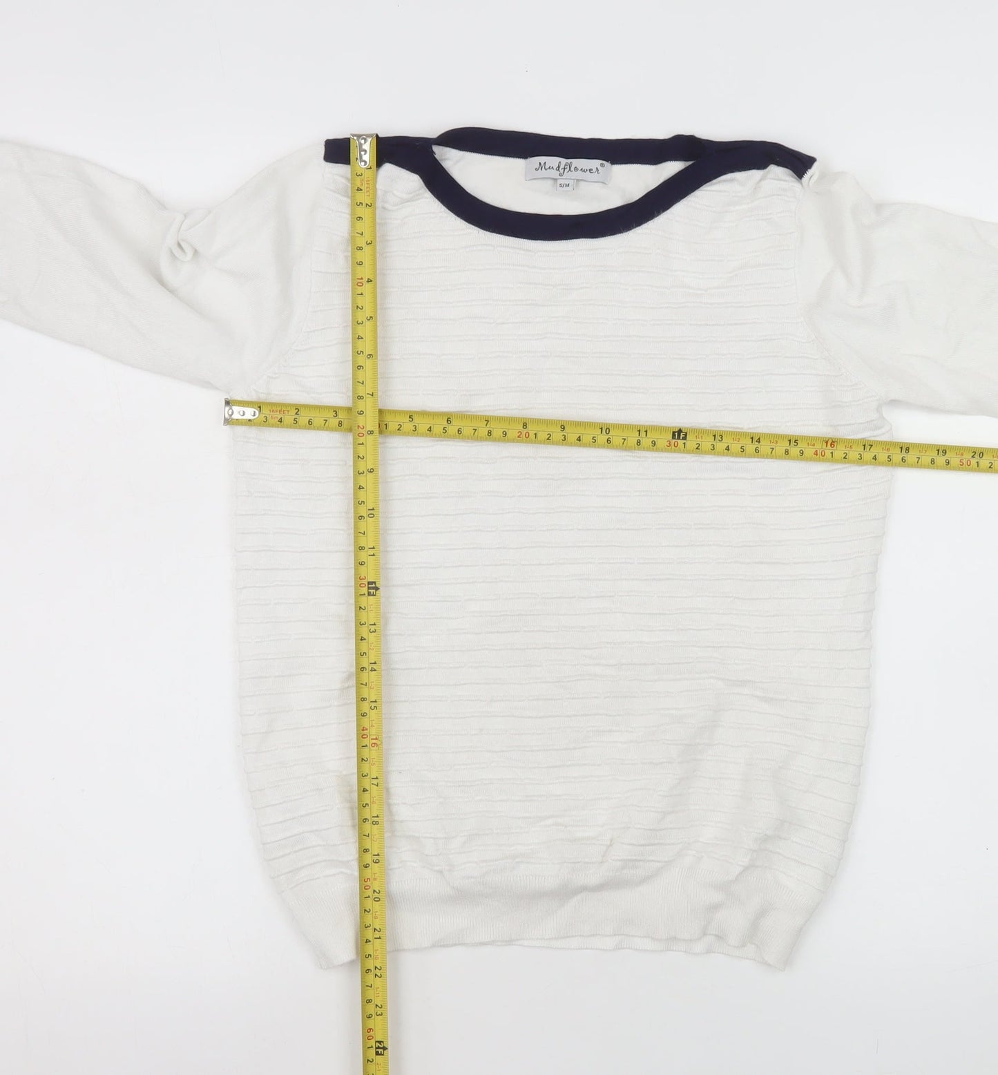 Womens UK Size S Mudflower Ivory Pullover Jumper