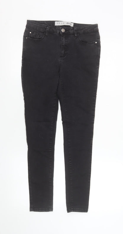 Womens UK Size 10 Denim Co Slim Fit Skinny Black Jeans