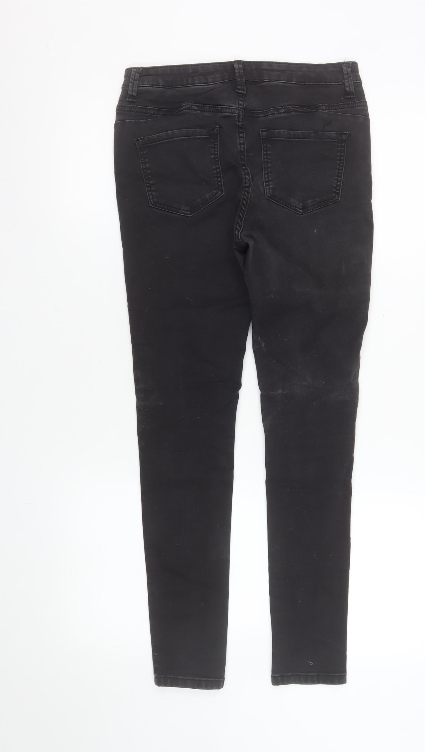 Womens UK Size 10 Denim Co Slim Fit Skinny Black Jeans