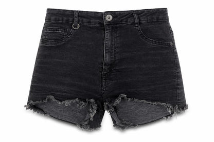 Womens UK Size 8 Bershka Slim Fit Cut-Off Shorts