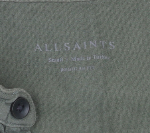 Mens UK Size S AllSaints 100% Cotton Polo Shirt