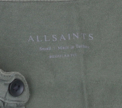 Mens UK Size S AllSaints 100% Cotton Polo Shirt