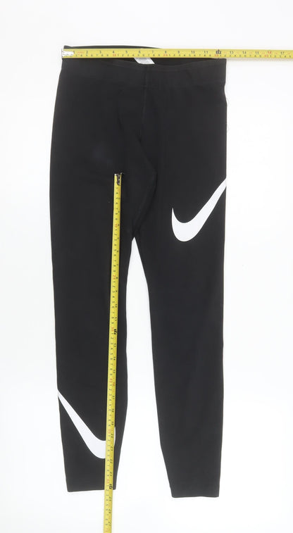 Womens UK Size S Nike Slim Fit Leggings Black Leggings