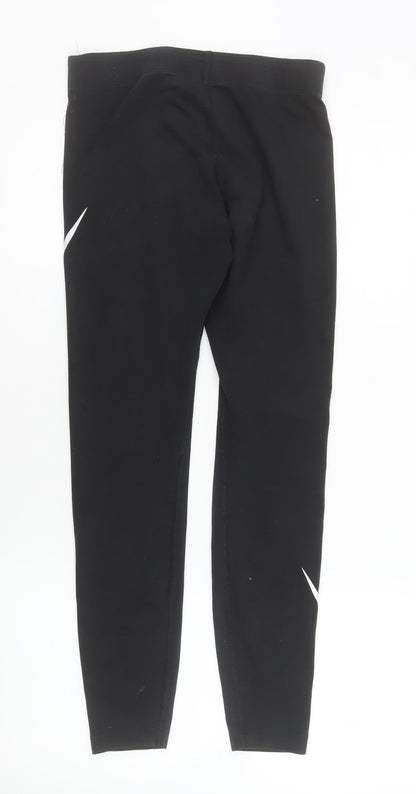 Womens UK Size S Nike Slim Fit Leggings Black Leggings
